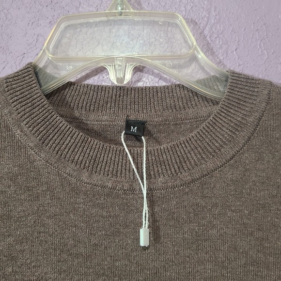 ARACH & CLOZ Women's Size M Cashmere Blend Mushroom Short Sleeve Knit Sweater - Picture 4 of 7